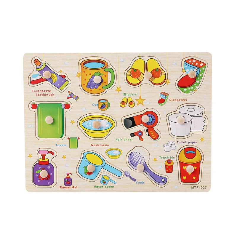 Preschool toy for learning the alphabet through puzzle games