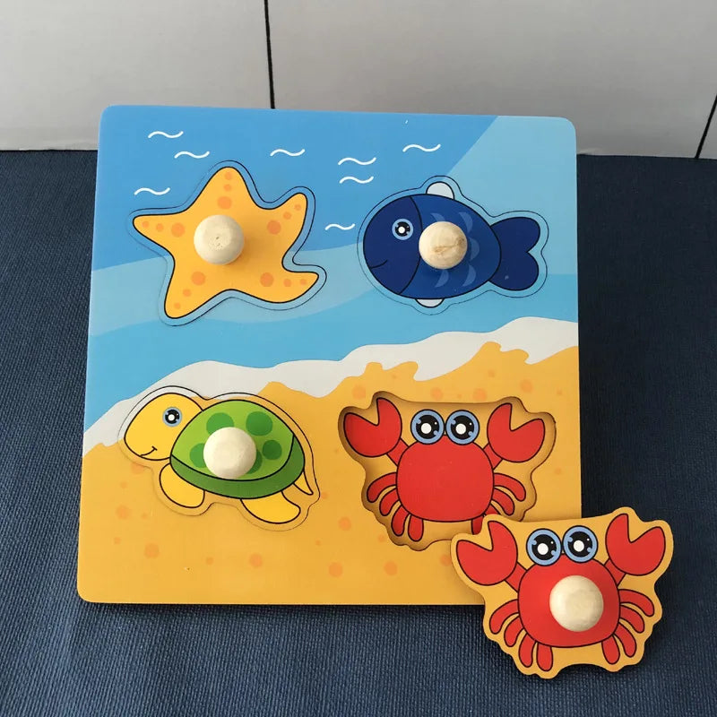 Educational puzzle toy for baby early development and learning