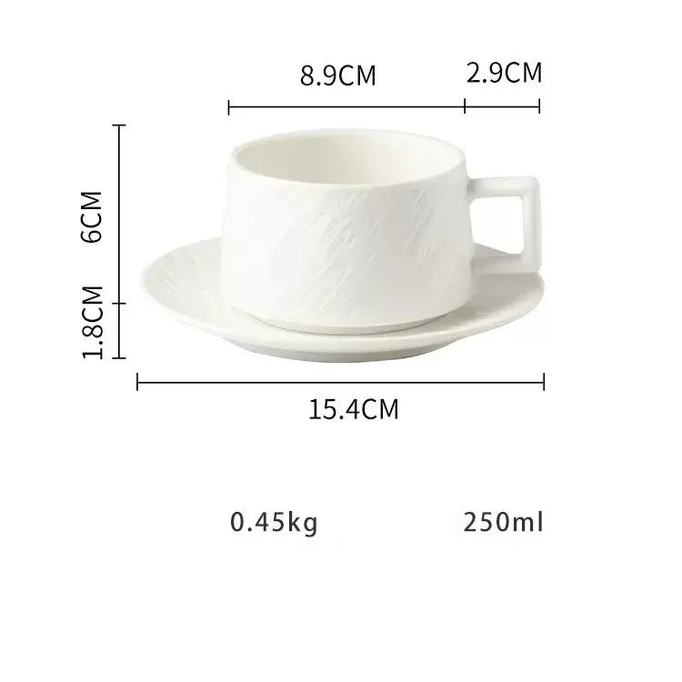 Elegant ceramic coffee cup ideal for hotels and upscale restaurants